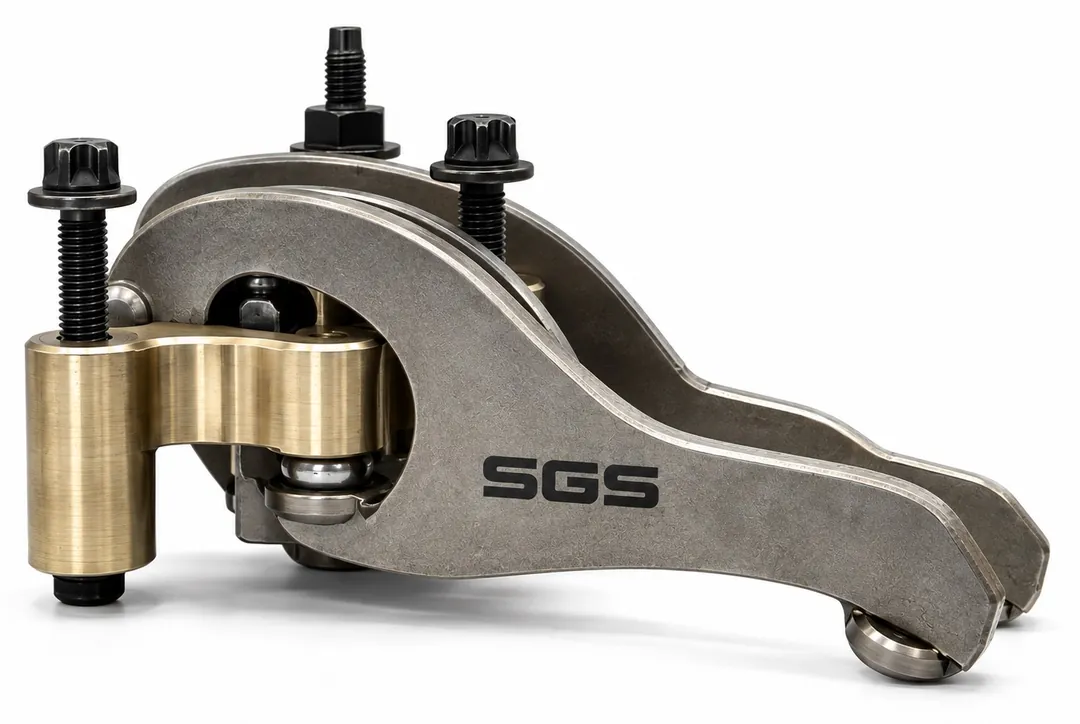 Rocker arm assembly shown in detail